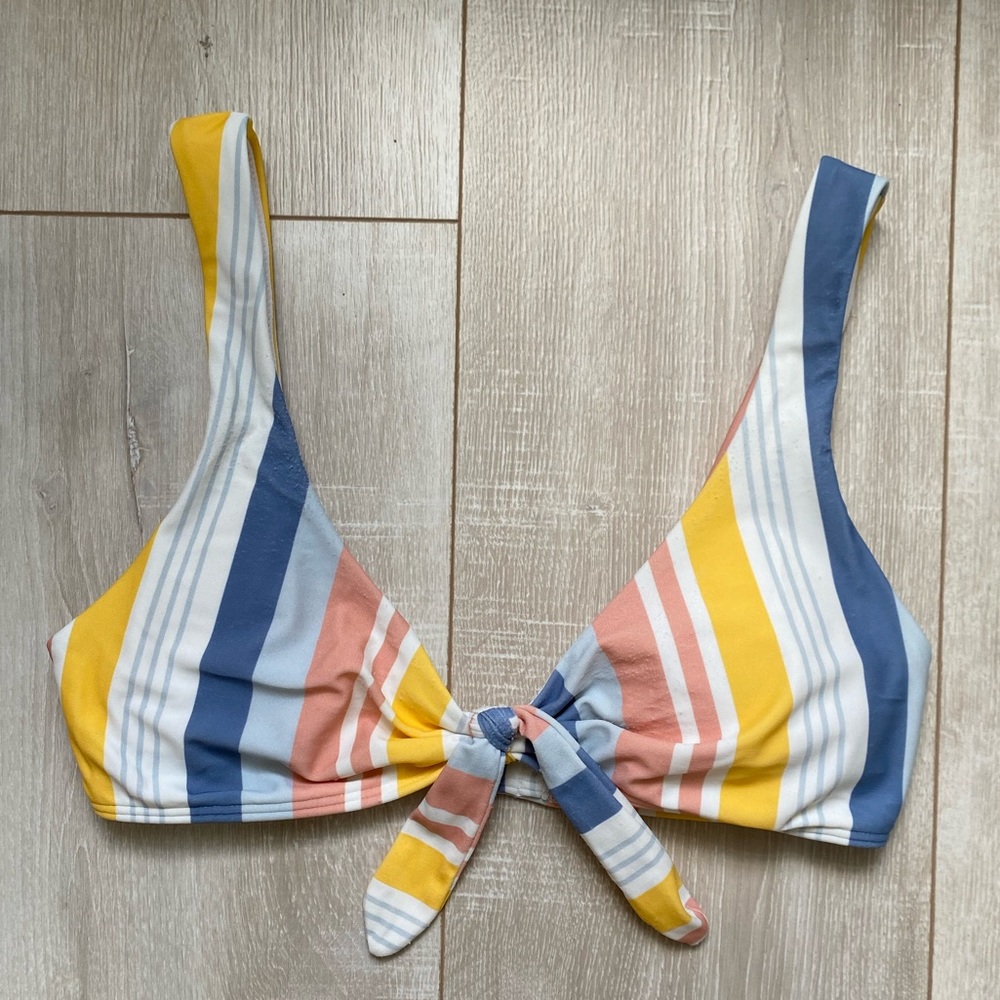Hollister Striped Bikini Top